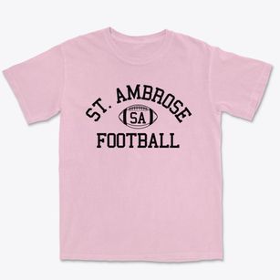 Saint Ambrose School Classic Football Premium Heavyweight T-shirt