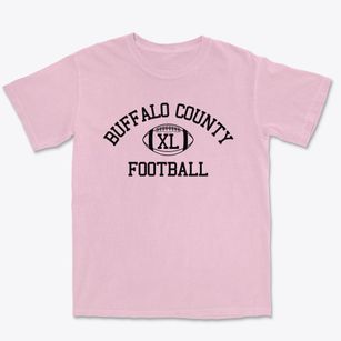 Buffalo County District 36 School Classic Football Premium Heavyweight T-shirt