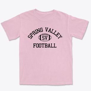 Spring Valley High School Classic Football Premium Heavyweight T-shirt