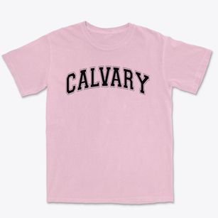 Calvary Lutheran School Varsity Arch Premium Heavyweight T-shirt