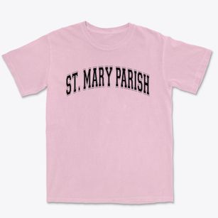 St Mary Parish Varsity Arch Premium Heavyweight T-shirt