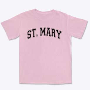 Saint Mary School Varsity Arch Premium Heavyweight T-shirt