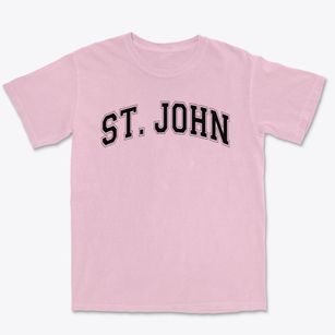 Saint John Early Childhood Center Varsity Arch Premium Heavyweight T-shirt