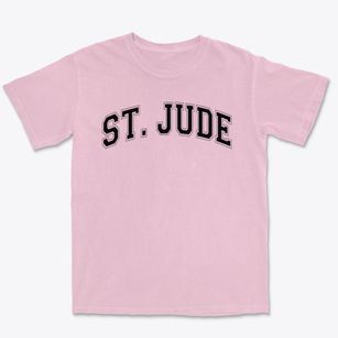 St Jude The Apostle Parish Varsity Arch Premium Heavyweight T-shirt