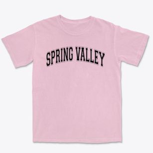 Spring Valley Center For Exploration Varsity Arch Premium Heavyweight T-shirt