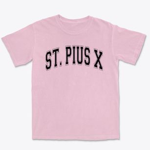 St Pius X High School Varsity Arch Premium Heavyweight T-shirt