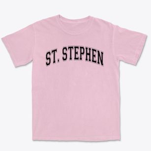 St. Stephen Protomartyr School Varsity Arch Premium Heavyweight T-shirt