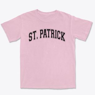 Saint Patrick School Varsity Arch Premium Heavyweight T-shirt