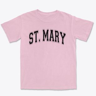 St Mary Parish Varsity Arch Premium Heavyweight T-shirt