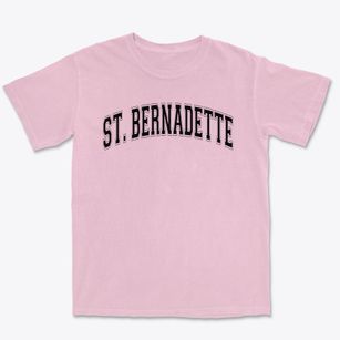 Saint Bernadette School Varsity Arch Premium Heavyweight T-shirt