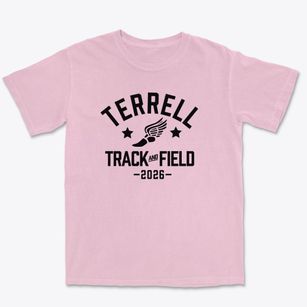 Terrell Christian Academy Track and Field Premium Heavyweight T-shirt