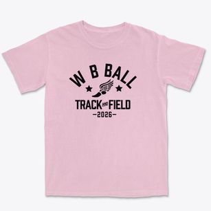 W B Ball Elementary School Track and Field Premium Heavyweight T-shirt