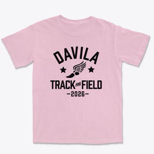 Davila Elementary School Track and Field Premium Heavyweight T-shirt