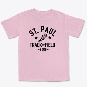 Saint Paul Lutheran School Track and Field Premium Heavyweight T-shirt