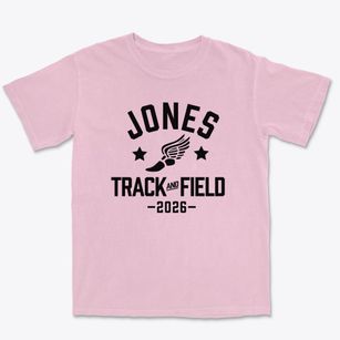 Jones Middle School Track and Field Premium Heavyweight T-shirt