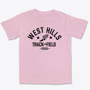 West Hills Elementary School Track and Field Premium Heavyweight T-shirt