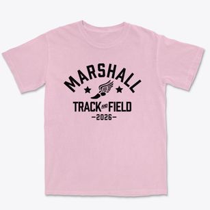 Milwaukee Marshall High School Track and Field Premium Heavyweight T-shirt