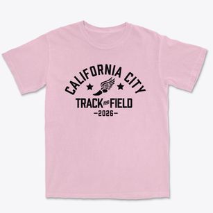 California City High School Track and Field Premium Heavyweight T-shirt