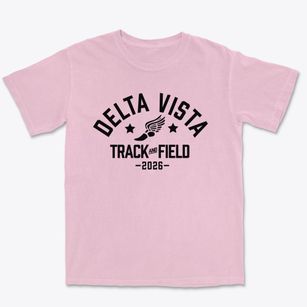 Delta Vista Middle School Track and Field Premium Heavyweight T-shirt