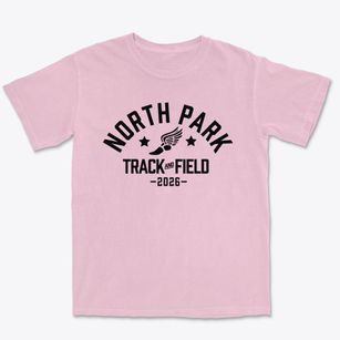 North Park Elementary School Track and Field Premium Heavyweight T-shirt