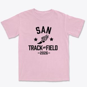 San Lorenzo Adult School Track and Field Premium Heavyweight T-shirt