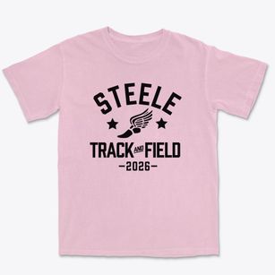 Steele Junior High School Track and Field Premium Heavyweight T-shirt