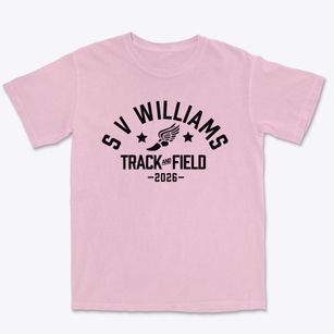 S V Williams Elementary School Track and Field Premium Heavyweight T-shirt