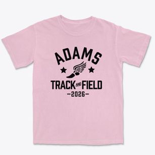 Adams Middle School Track and Field Premium Heavyweight T-shirt