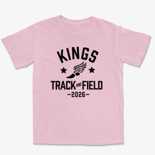Kings Christian School Track and Field Premium Heavyweight T-shirt