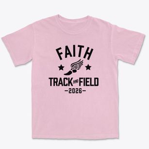 Faith Christian Academy Track and Field Premium Heavyweight T-shirt