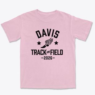 Davis Elementary School Track and Field Premium Heavyweight T-shirt