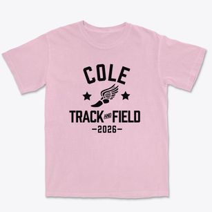 Cole Christian School Track and Field Premium Heavyweight T-shirt