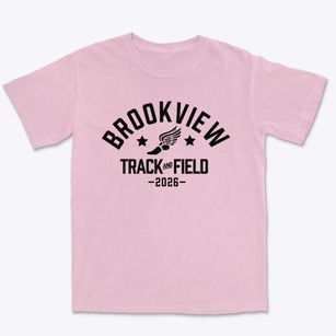 Brookview Elementary School Track and Field Premium Heavyweight T-shirt