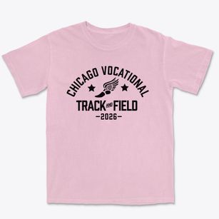 Chicago Vocational High School Track and Field Premium Heavyweight T-shirt
