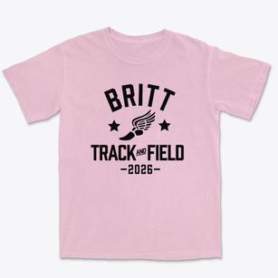 Britt Elementary School Track and Field Premium Heavyweight T-shirt