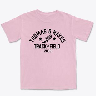 Thomas G Hayes Elementary School Track and Field Premium Heavyweight T-shirt