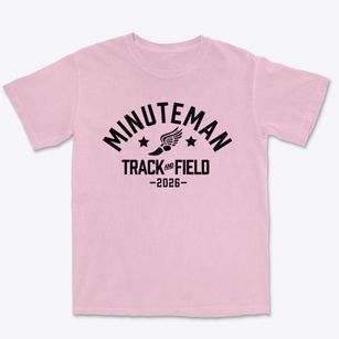 Minuteman High School Track and Field Premium Heavyweight T-shirt