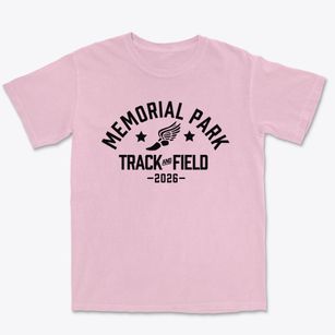 Memorial Park Elementary School Track and Field Premium Heavyweight T-shirt