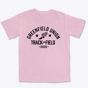 Greenfield Union Elementary School Track and Field Premium Heavyweight T-shirt
