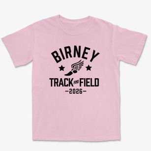 Birney Elementary School Track and Field Premium Heavyweight T-shirt