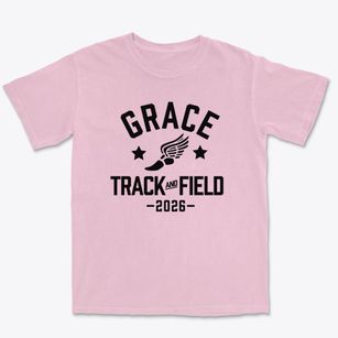 Grace Baptist Christian School Track and Field Premium Heavyweight T-shirt