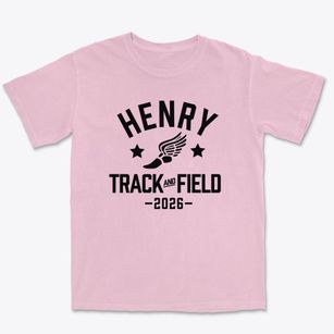 Henry Junior High School Track and Field Premium Heavyweight T-shirt