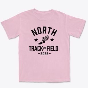 North Elementary School Track and Field Premium Heavyweight T-shirt