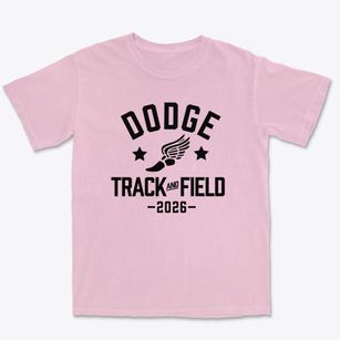 Dodge Elementary School Track and Field Premium Heavyweight T-shirt