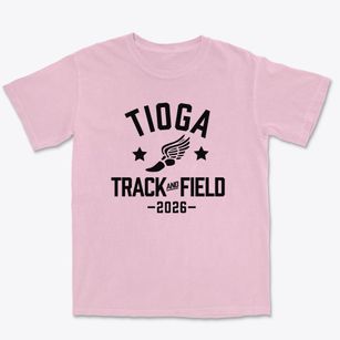 Tioga Center Christian School Track and Field Premium Heavyweight T-shirt