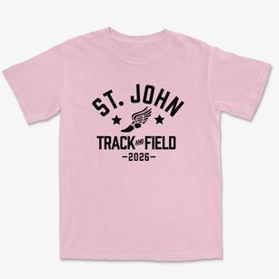 Saint John The Evangelist School Track and Field Premium Heavyweight T-shirt
