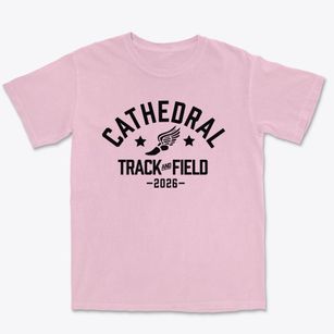 Cathedral High School Track and Field Premium Heavyweight T-shirt