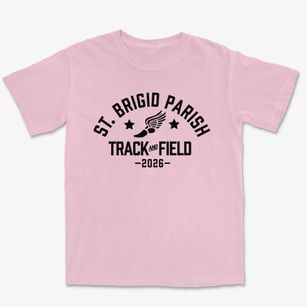 St Brigid Parish Track and Field Premium Heavyweight T-shirt