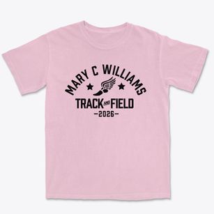 Mary C Williams Elementary School Track and Field Premium Heavyweight T-shirt