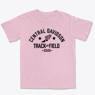 Central Davidson Middle School Track and Field Premium Heavyweight T-shirt